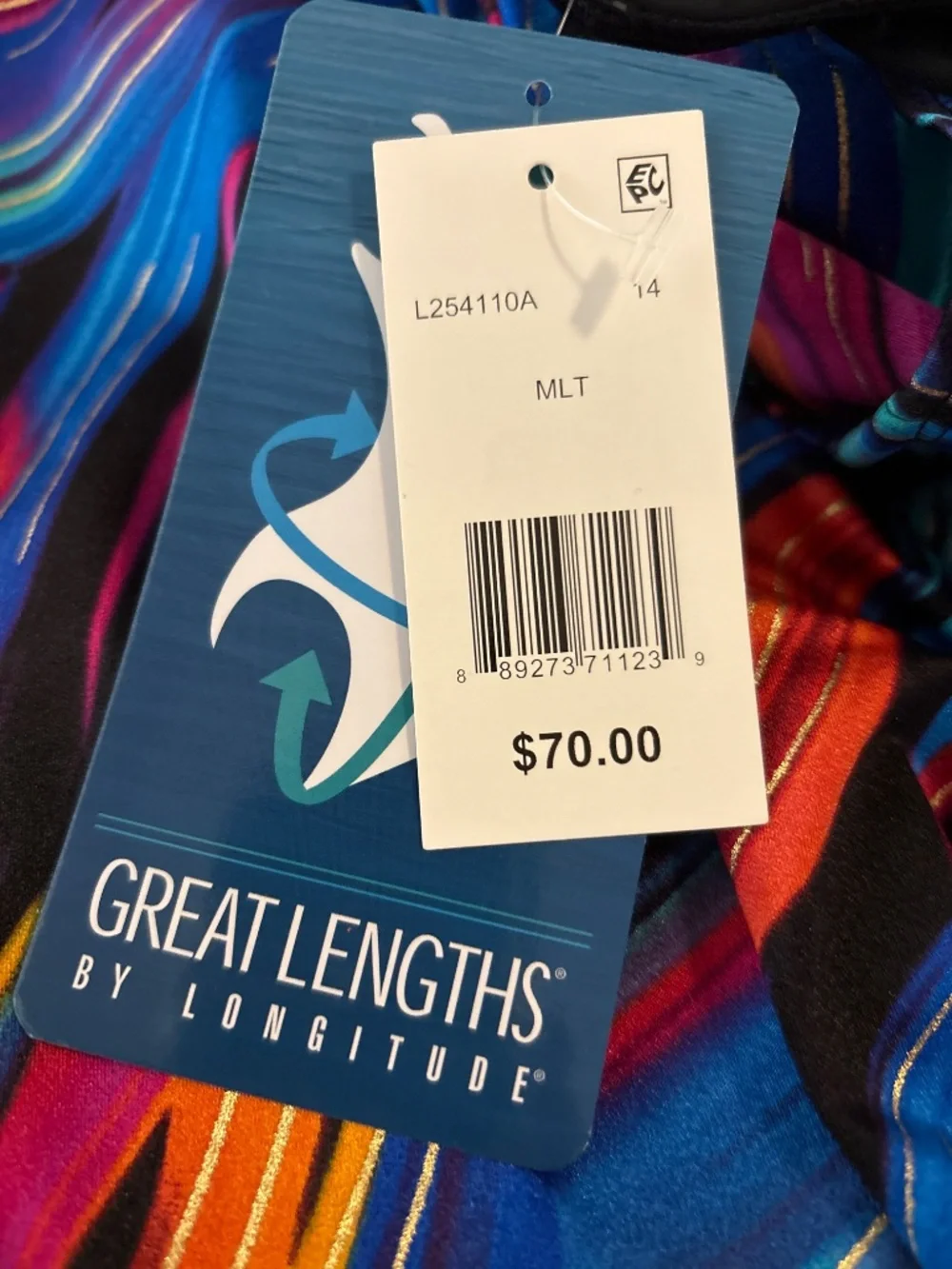NWT Women's Great Lengths Entangled Ruffle Surplice One Piece Swimsuit - 14 I69